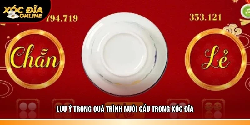 Những chú ý trong quá trình nuôi cầu trong xóc đĩa