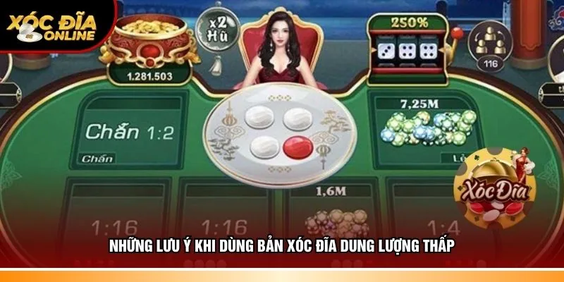 Tổng hợp chú ý khi dùng bản xóc đĩa dung lượng thấp